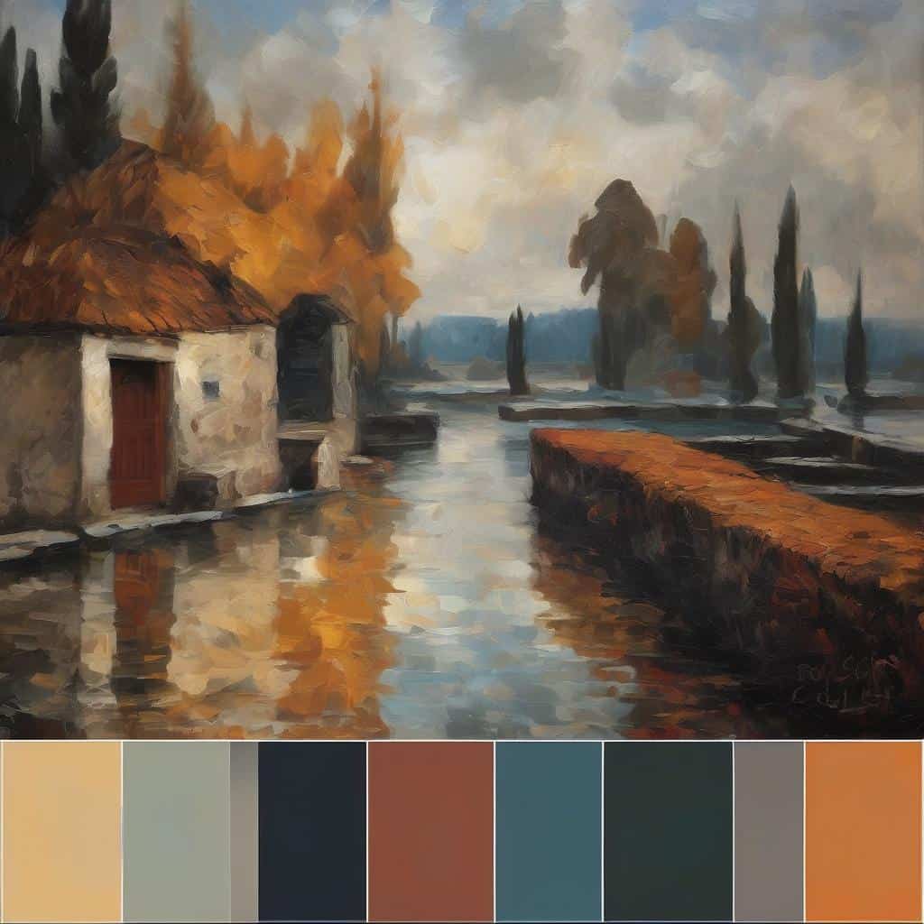 Χαρακτηριστικό έργο της καλλιτεχνικής επανάστασης του 20ού αιώνα, φωτεινές πινελιές σε μια μοντέρνα τοπιογραφία.